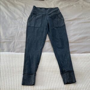 Aerie Stonewash Black Jogger Leggings